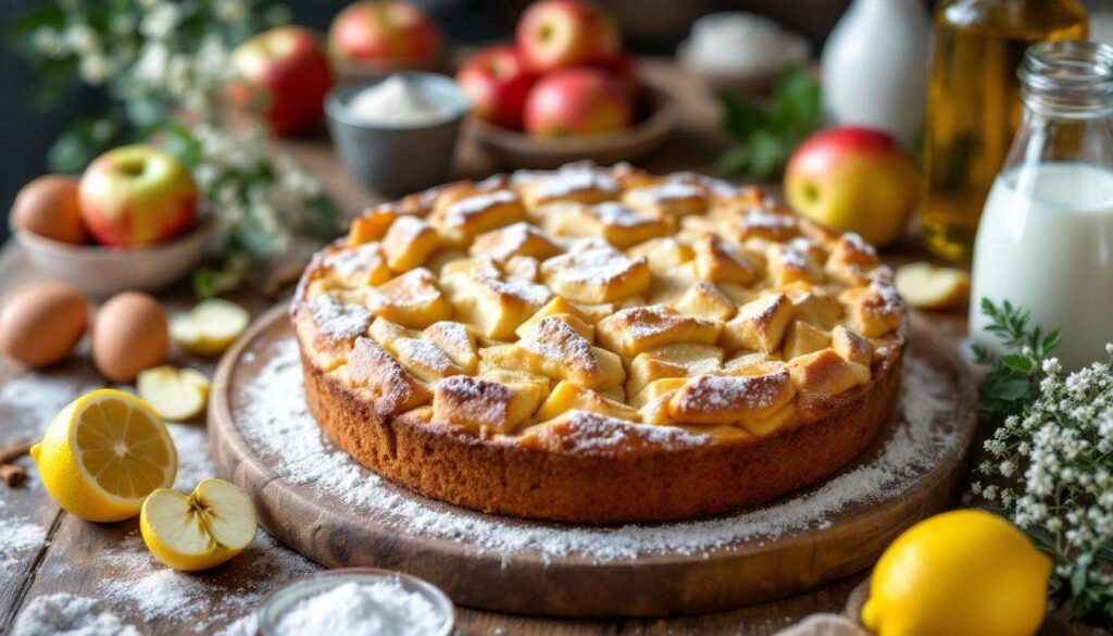 Torta di mele rustica: morbida e piena di mele