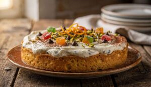 Crostata fredda al cannolo: base di cialde e crema di ricotta, senza forno