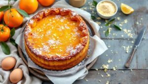 Torta all'arancia frullata intera: profumatissima e senza grassi aggiunti