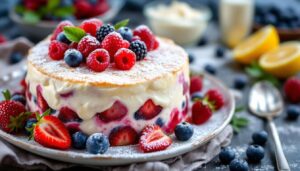 Torta fredda allo yogurt e frutti di bosco: senza cottura, fresca e pronta in 10 minuti