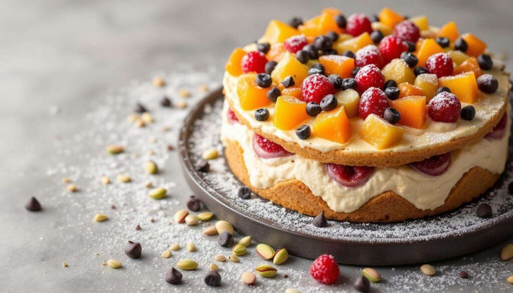Cassata siciliana senza forno: ricotta, pan di Spagna e frutta candita in versione fredda