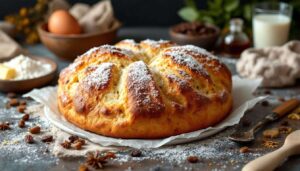 Focaccia dolce pasquale con uvetta e anice: la tradizione veneta morbida e profumata