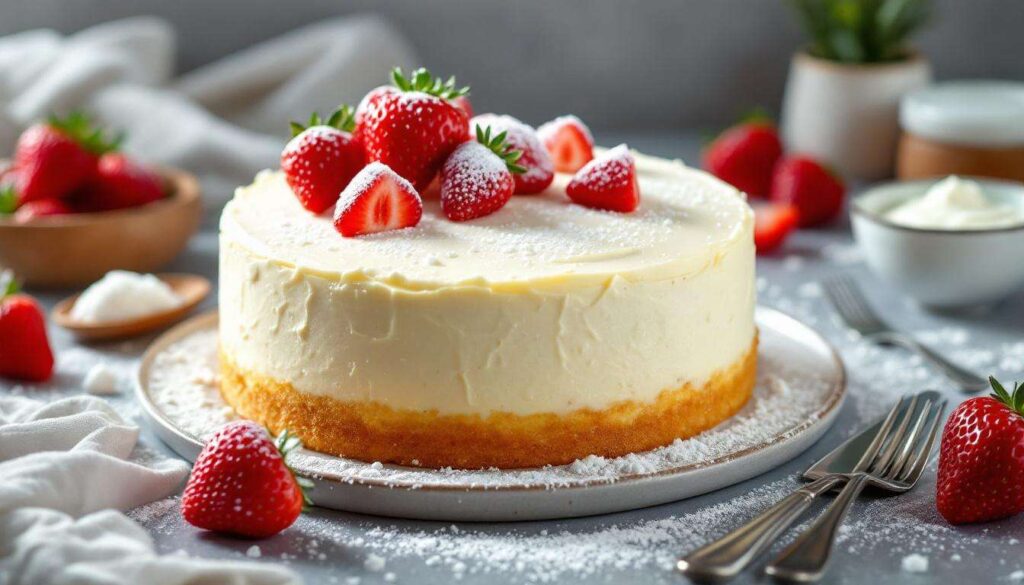 Torta nuvola allo yogurt e fragole: leggerissima, senza burro e senza olio