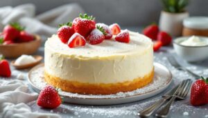 Torta nuvola allo yogurt e fragole: leggerissima, senza burro e senza olio