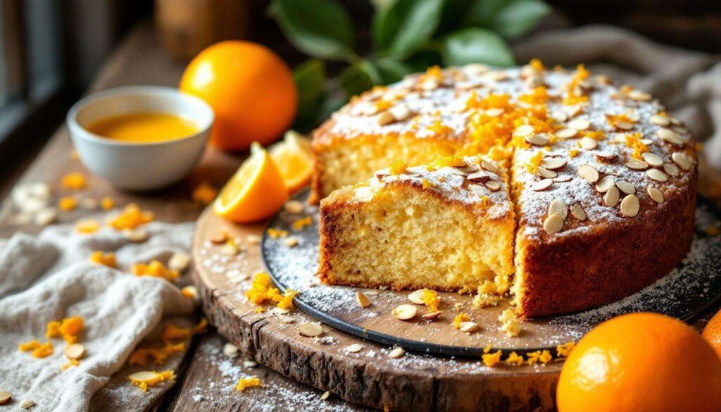 Torta alle mandorle e arance di Sicilia: profumatissima e senza glutine