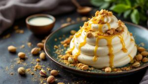 Semifreddo al pistacchio con crumble di amaretti: pronto la sera prima, perfetto per gli ospiti