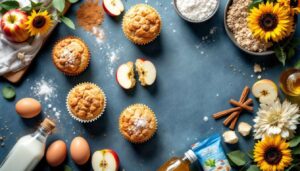 Muffin alle mele e cannella senza zucchero raffinato: dolcezza naturale con miele millefiori