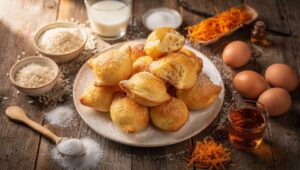 Frittelle di riso toscane per San Giuseppe: dorate, profumate all'arancia e cotte al forno