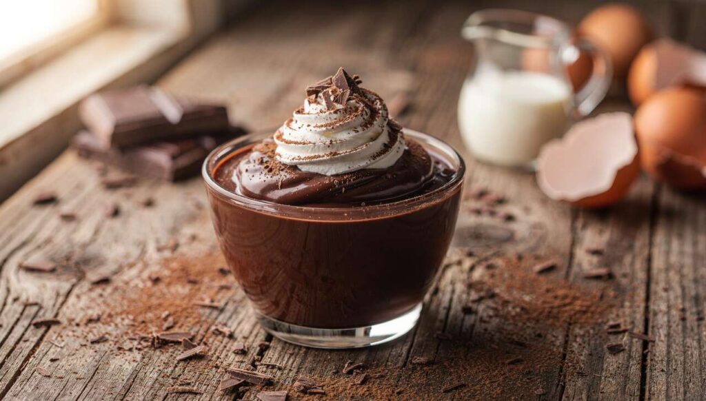 Budino al cioccolato fondente con solo 3 ingredienti: cremoso, veloce e senza gelatina