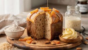 Colomba pasquale integrale con scorze d'arancia: leggera, rustica e pronta con lievito madre