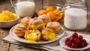 Zeppole al forno senza burro: la versione light per San Giuseppe con crema al limone