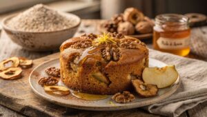 Torta di mele e noci senza zucchero raffinato: dolcezza naturale con miele di acacia italiano