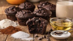Muffin al cioccolato fondente senza uova: morbidi, intensi e perfetti per la merenda dei bambini