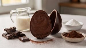 Uova di Pasqua ripiene di mousse al cioccolato fondente: sorpresa fatta in casa con 4 ingredienti