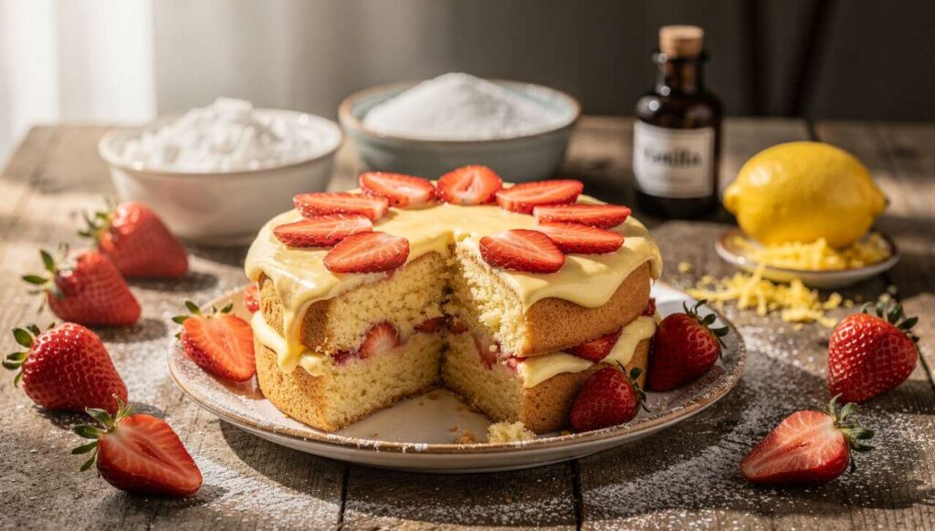 Torta alle fragole e crema pasticcera senza burro: fresca, primaverile e pronta la sera prima