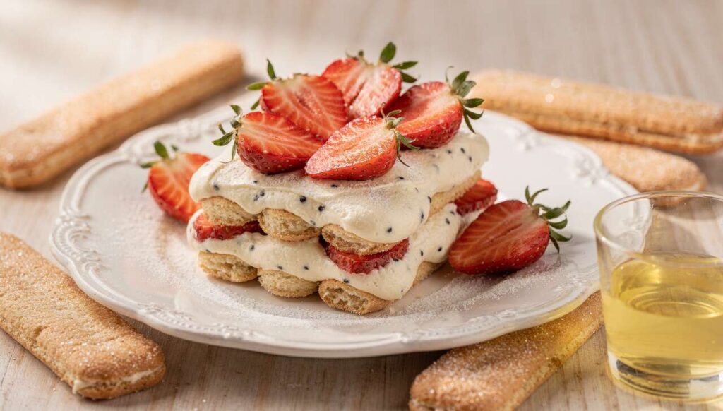 Fragole, mascarpone e savoiardi: il tiramisù di primavera senza cottura che si prepara in 10 minuti