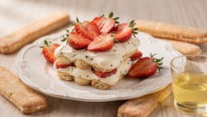Fragole, mascarpone e savoiardi: il tiramisù di primavera senza cottura che si prepara in 10 minuti