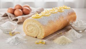 Rotolo di Pan di Spagna con crema al limone: fresco, primaverile e perfetto dopo il pranzo di Pasqua