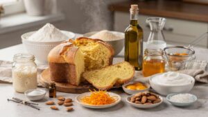 Colomba pasquale fatta in casa senza burro, morbida e profumata con lievito madre