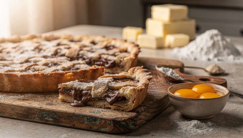 Crostata morbida alla Nutella con frolla di Ernst Knam: croccante, golosa e pronta in 25 minuti