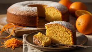 Ciambellone soffice alle carote e arancia di Sicilia, senza lattosio e perfetto a colazione