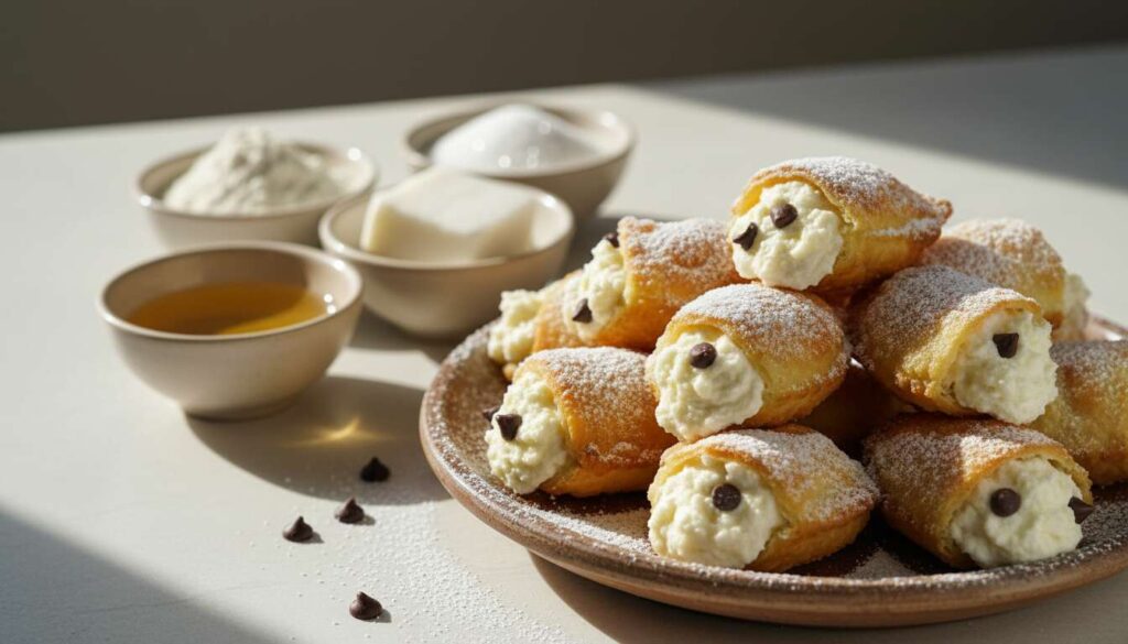 Cassatelle siciliane fritte con ricotta e gocce di cioccolato: la merenda di Pasqua in 25 minuti