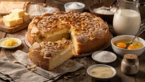 Torta della nonna toscana con pinoli di San Rossore: croccante sopra, cremosa dentro e pronta in 45 minuti