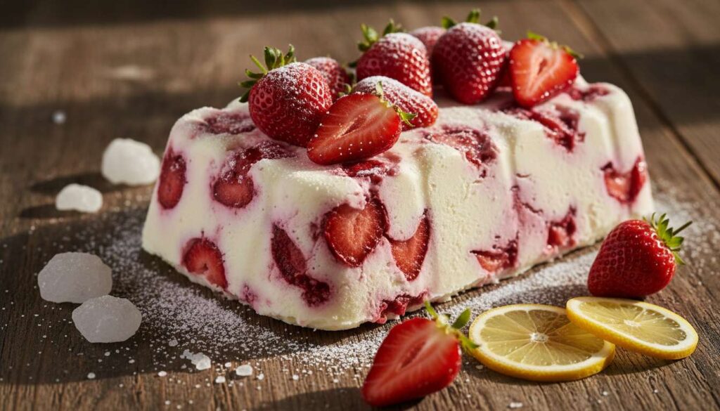 Semifreddo alle fragole italiane senza gelatiera: fresco, cremoso e perfetto per Pasquetta