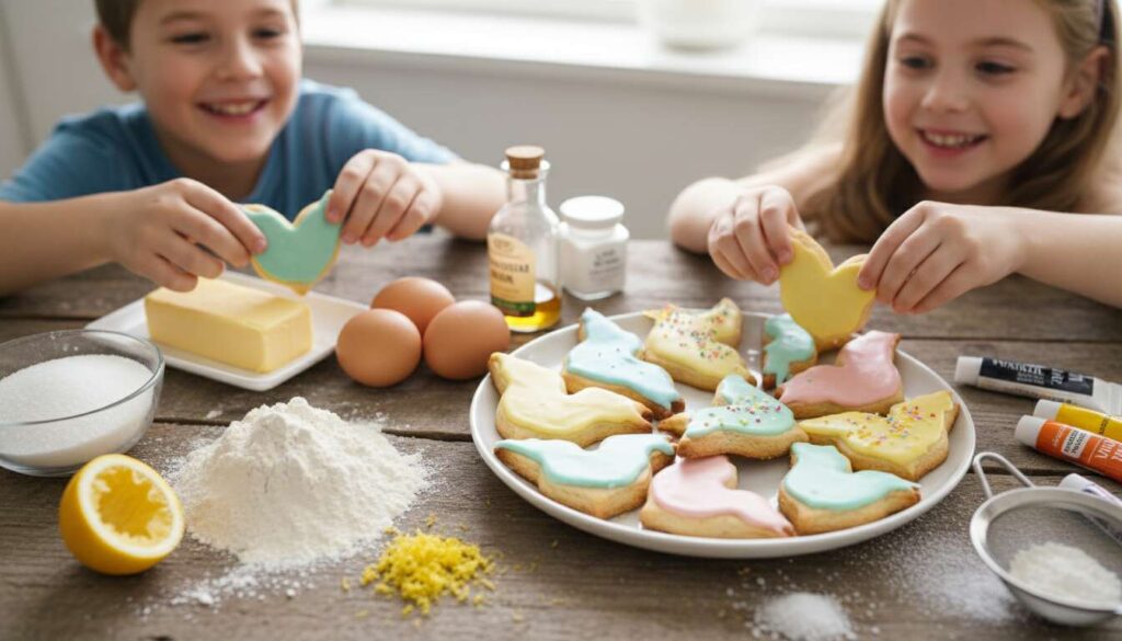 Biscotti di Pasqua glassati a forma di colomba, croccanti e pronti con i bambini in 20 minuti
